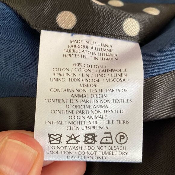 Paul Smith Chore Jacket Linen Blend Blue Small - Picture 9 of 9